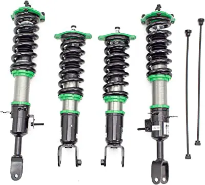 Rev9 R9-HS2-008_1 Hyper-Street II Coilover Suspension Lowering Kit, Mono-Tube Shock w/ 32 Click Rebound Setting, Full Length Adjustable, compatible with Nissan 350Z (Z33) 2003-09