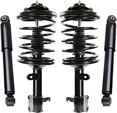 
Detroit Axle - Front Struts w/Coil Springs + Rear Shock Absorbers Replacement for Acura MDX Honda Pilot - 4pc Set