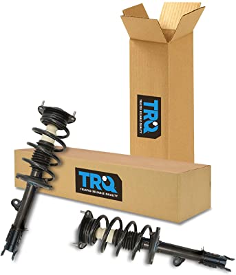 TRQ Loaded Quick Complete Strut Spring Assembly Front Driver Passenger Pair Set for 2010-2012 Hyundai Santa Fe
