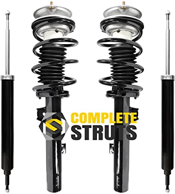 
COMPLETESTRUTS - Front Complete Strut Assemblies with Coil Springs and Rear Shock Absorbers Replacement for 2007-2013 BMW 328i - Set of 4