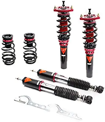 MMX3290-B MAXX Coilovers Lowering Kit, Fully Adjustable, Ride Height, 40 Damping Settings, made for VW GTI (MK5/MK6) 2006-14(54.5 mm), best coilovers for GTI MK6
