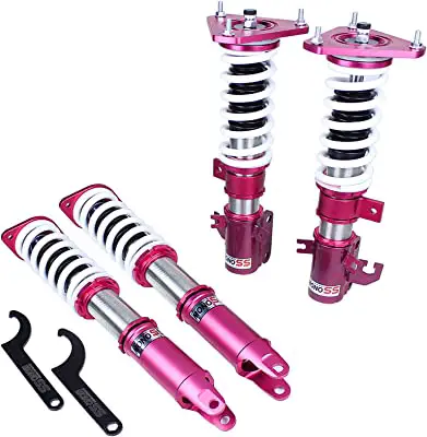 Godspeed MSS1070-A MonoSS Coilover Lowering Kit, Fully Adjustable, Ride Height, Spring Tension And 16 Click Damping, compatible with Nissan Altima Sedan (L32A) 2007-12