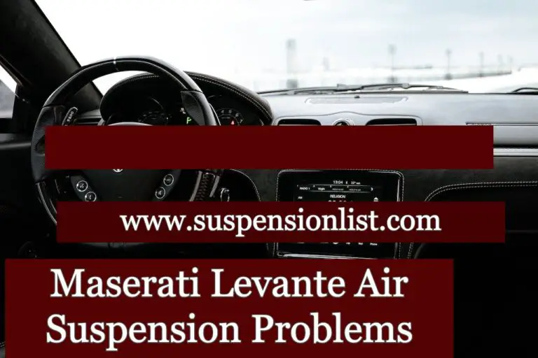 Maserati Levante Air Suspension Problems